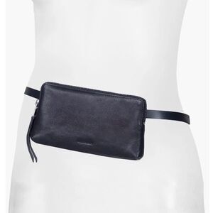 AllSaints Black Leather Crossbody Belt 💼